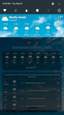 Weather android App screenshot 1